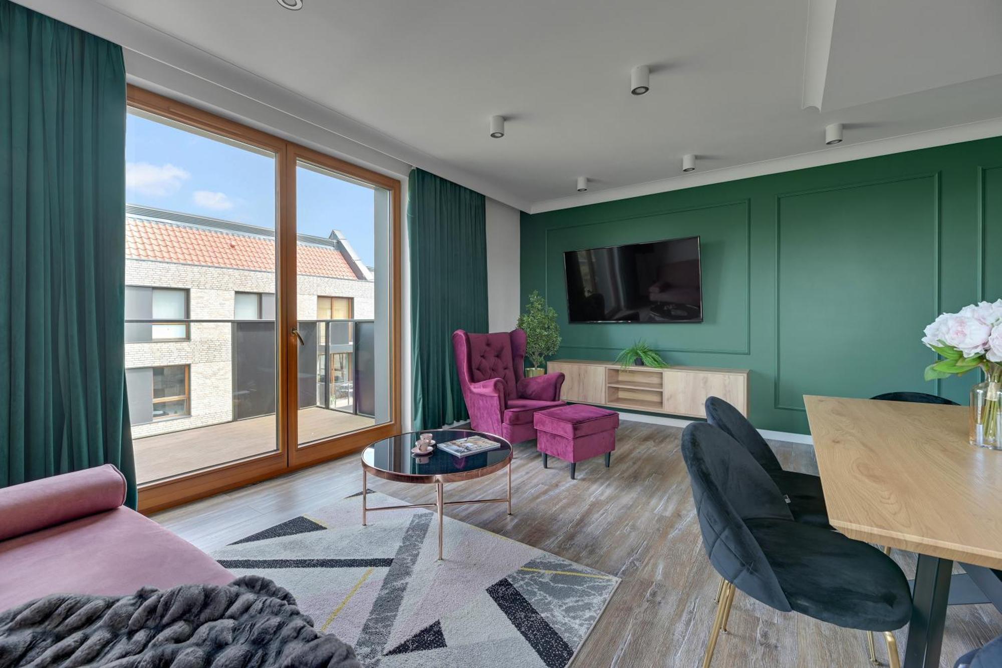 Front Park Apartments With Parking By Lion Apartments Gdańsk Eksteriør billede